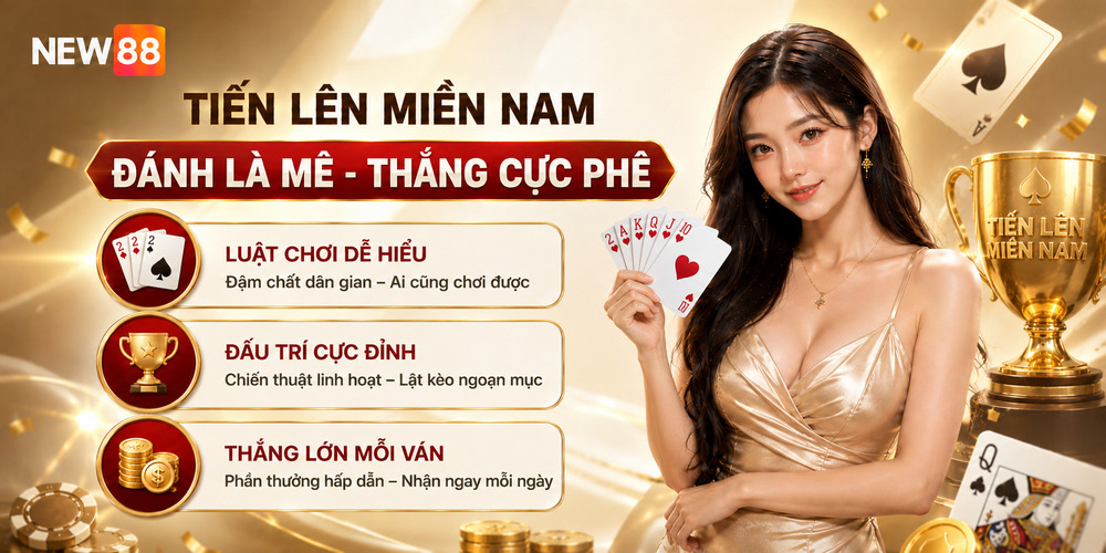 Game bài NEW88 tiến lên miền Nam cực cuốn hút