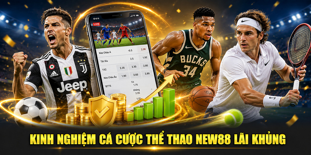 Kinh nghiệm cá cược thể thao NEW88 thắng đậm