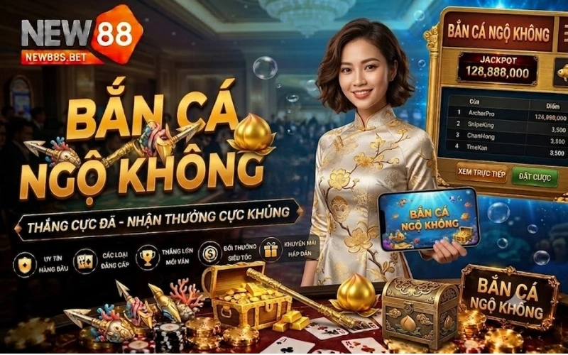 Bắn cá Ngộ Không NEW88: Siêu phẩm giải trí Tây Du Ký săn thưởng lớn nhất