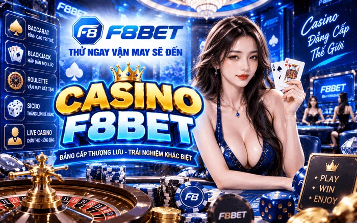 Casino F8BET: Live Casino Xanh Chín, Thưởng Nạp Đầu 100%
