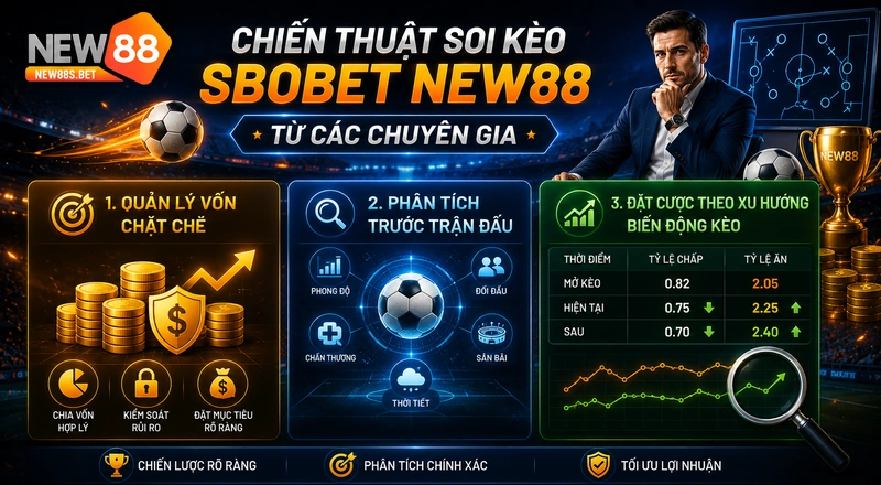 Bí quyết soi kèo Sbobet NEW88 từ chuyên gia