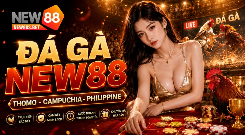 Đá gà NEW88 - Sảnh cá cược đá gà trực tiếp Thomo đỉnh cao