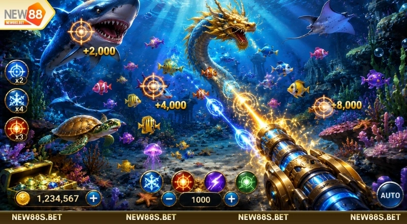 Đồ họa sắc nét game bắn cá tiên NEW88