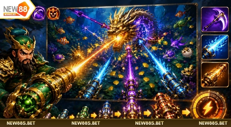 Kho vũ khí tối tân của tựa game Bắn cá Tam Quốc NEW88