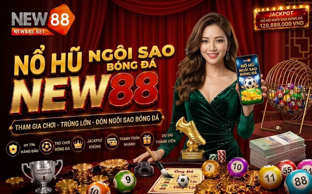 Nổ Hũ Ngôi Sao Bóng Đá NEW88 tiền thưởng lớn