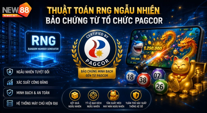 Thuật toán RNG ngẫu nhiên sảnh Mèo bắt cá NEW88 Thuật toán RNG ngẫu nhiên sảnh Mèo bắt cá NEW88