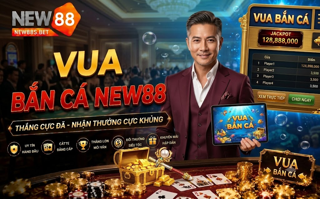 Vua bắn cá NEW88: Siêu phẩm giải trí thủy cung cực đỉnh