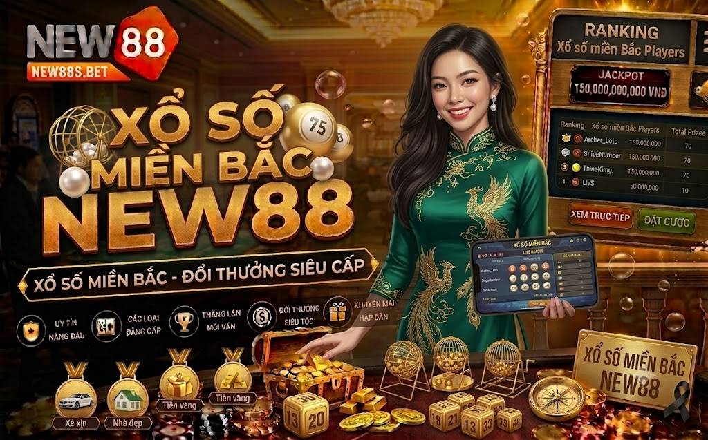 Xổ số miền Bắc NEW88: Bí quyết soi cầu bạc nhớ ăn thưởng 1 ăn 99